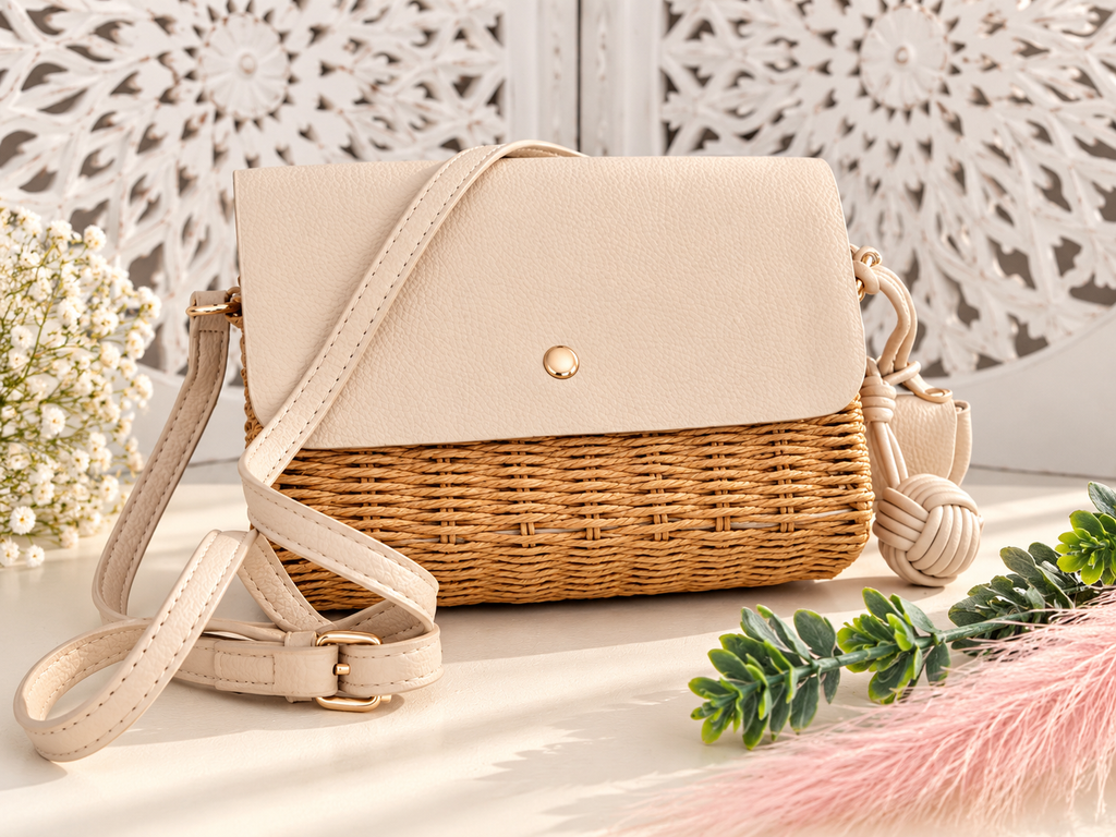 Bolso mimbre