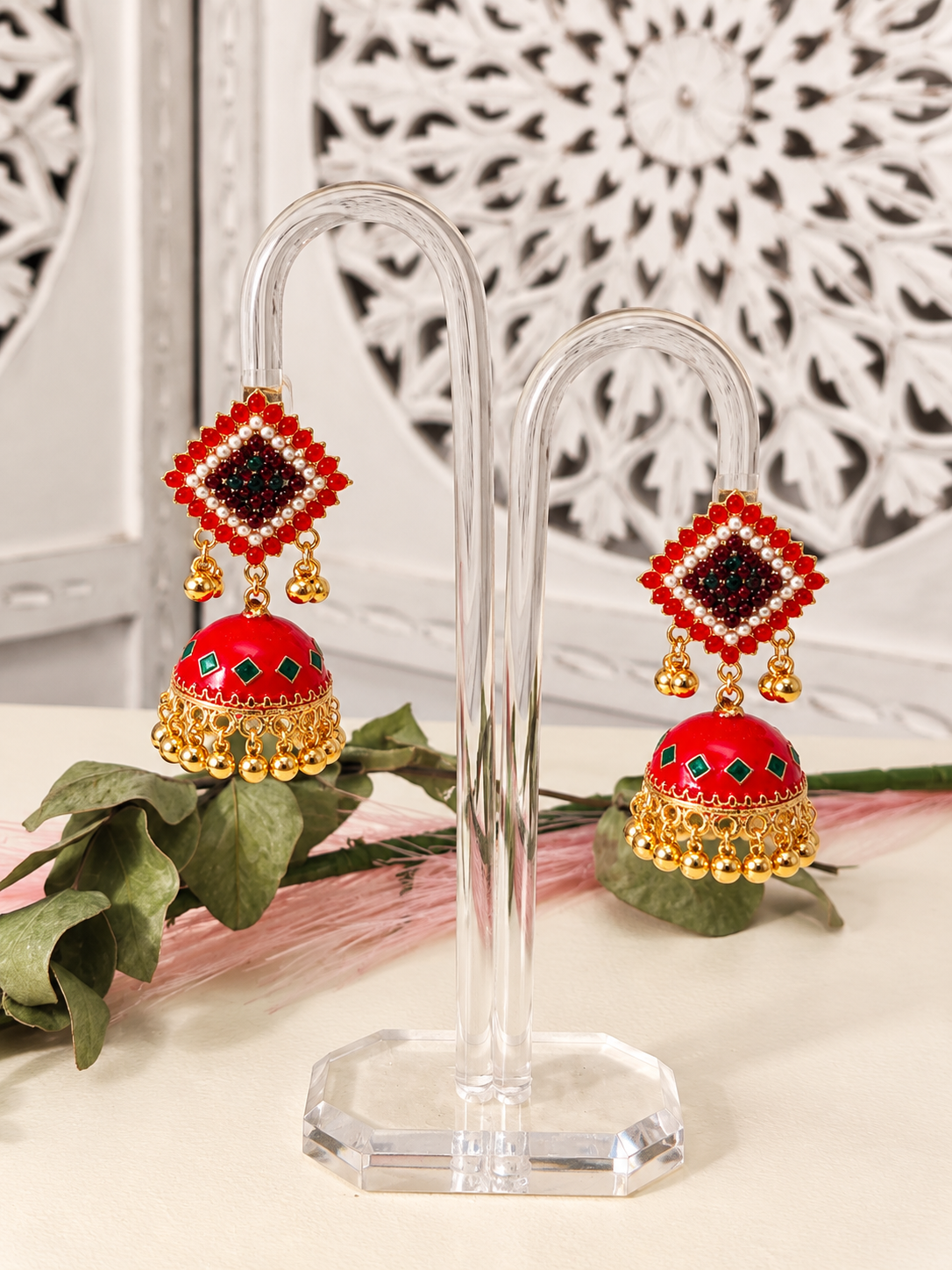 Pendientes rojos