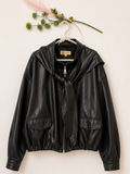 Chaqueta polipiel negra