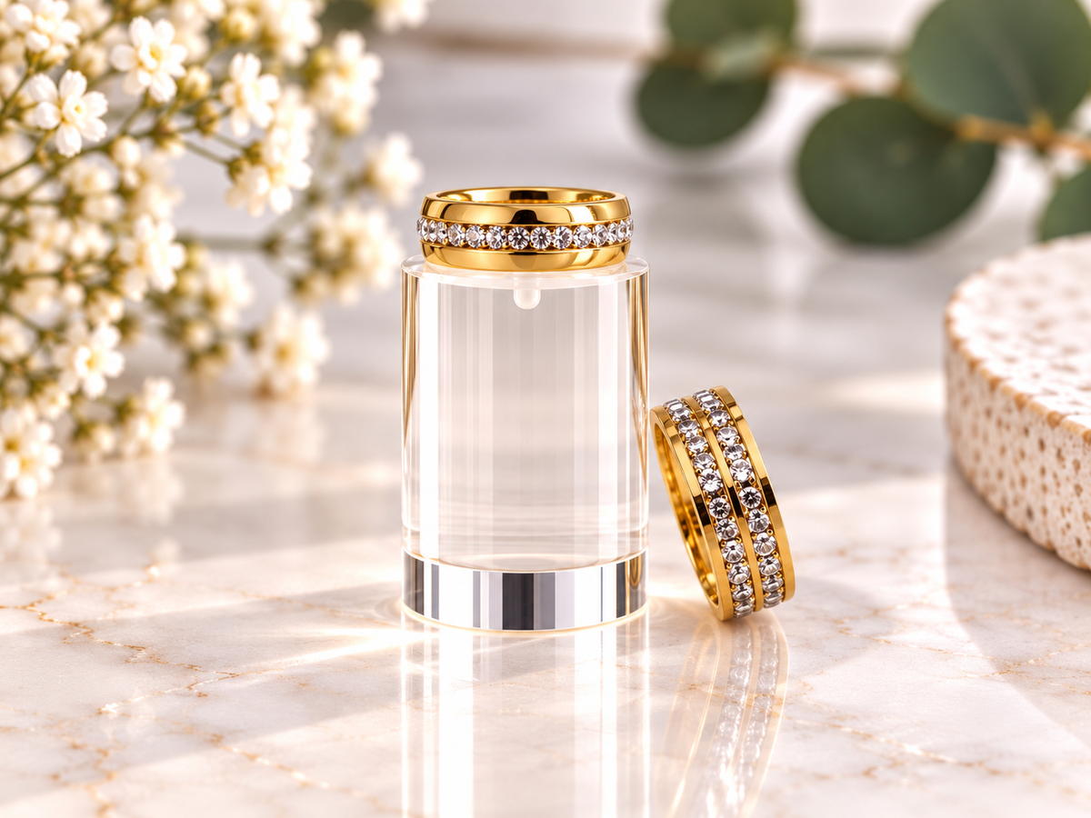 Anillo zirconita