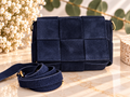 Bolso piel azul