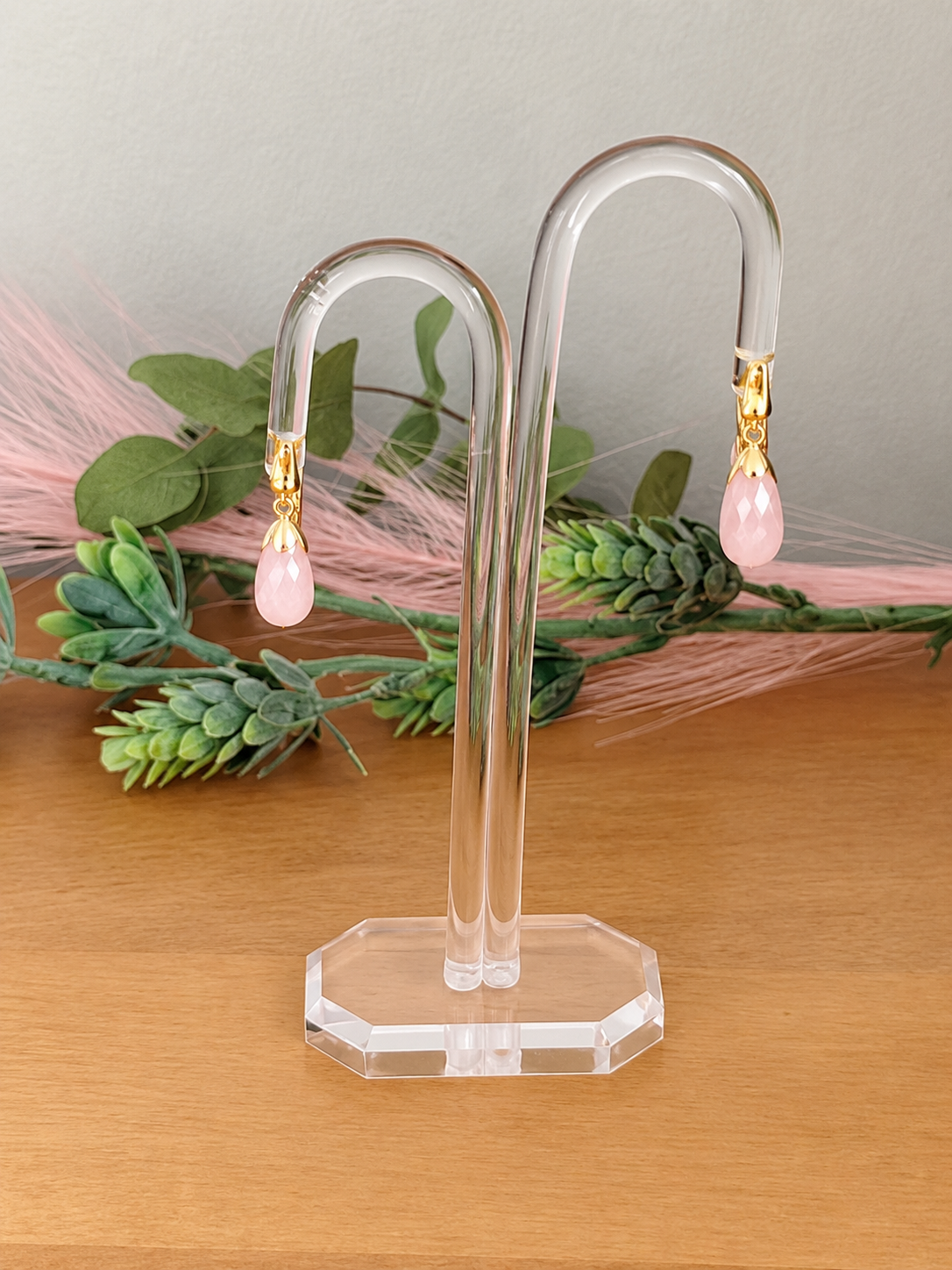 Pendientes Rosa