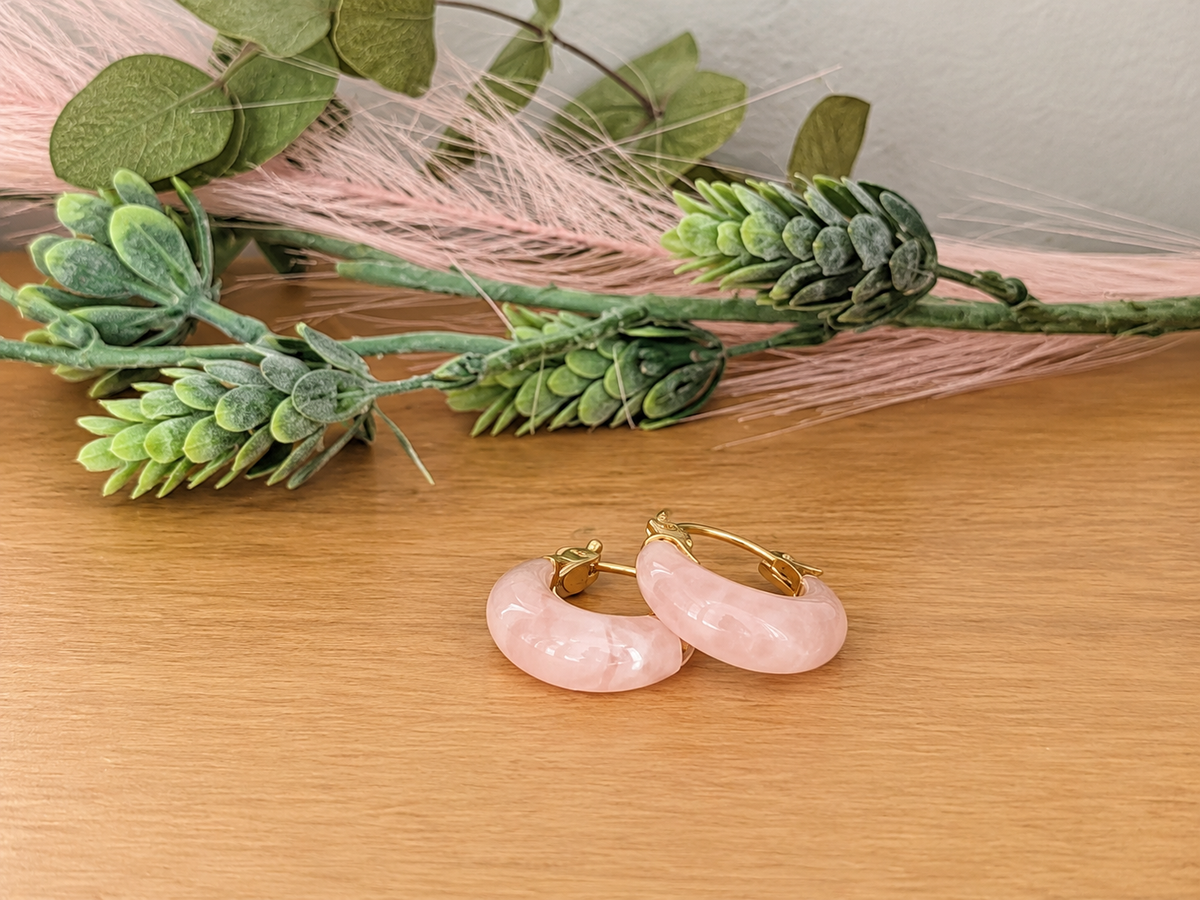 Pendientes Rosa