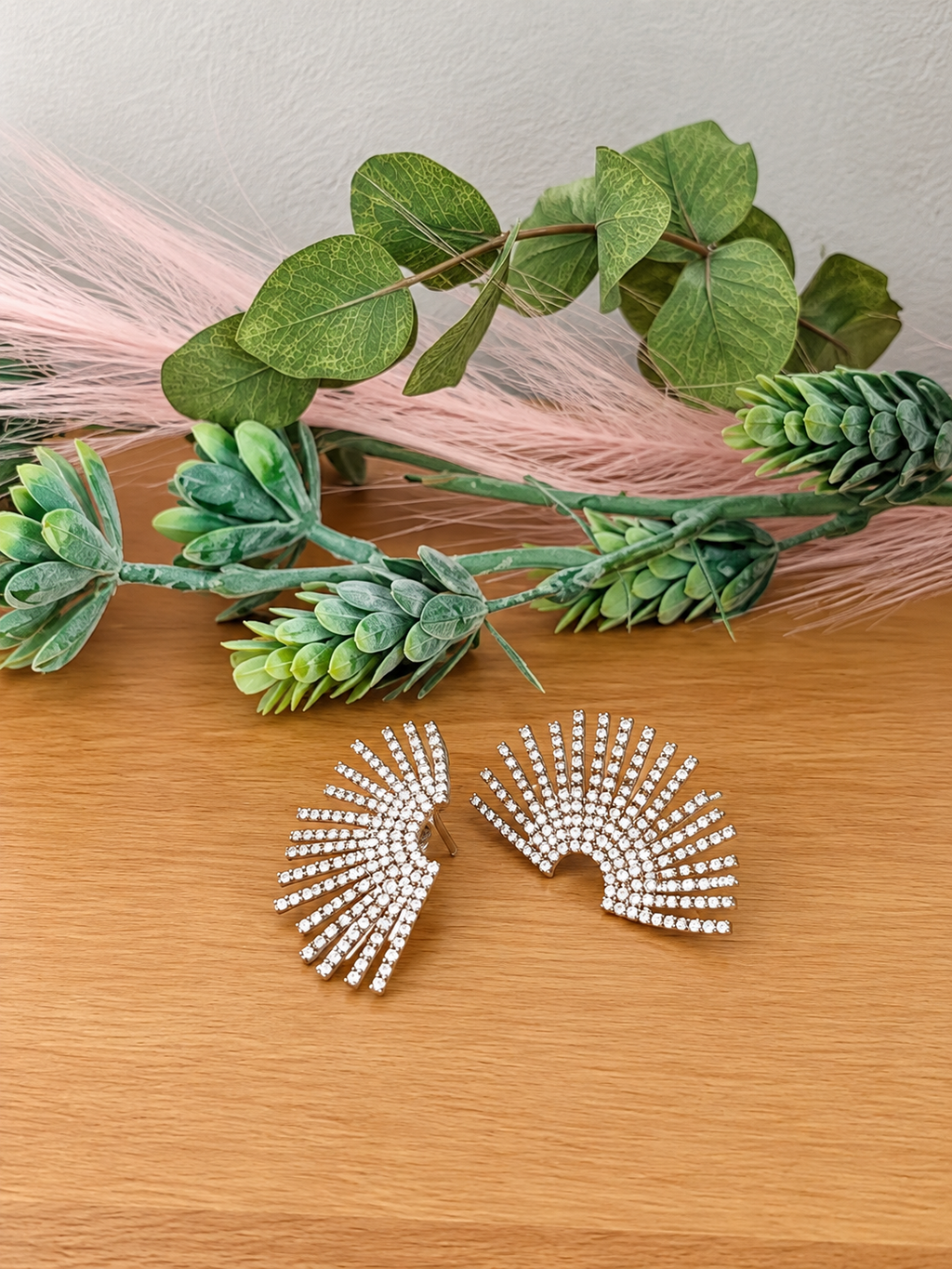 Pendientes abanicos