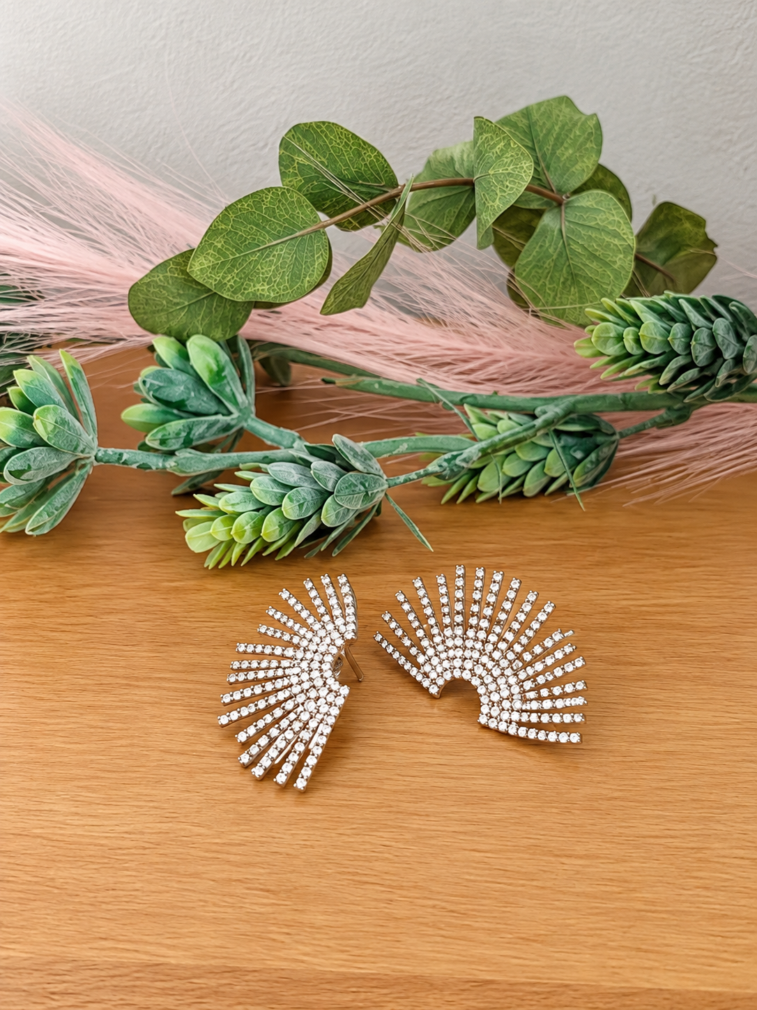 Pendientes abanicos