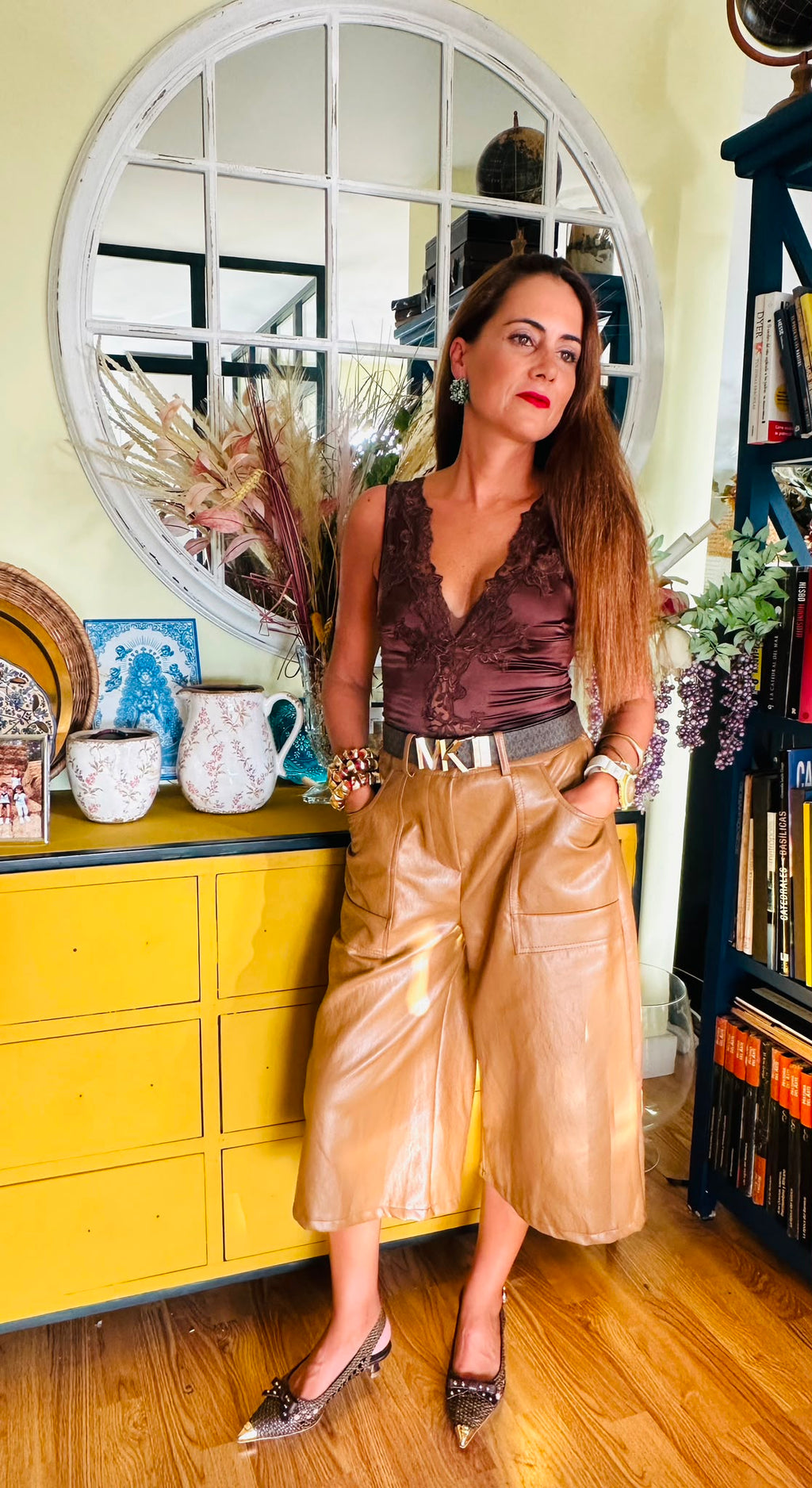 Pantalón midi