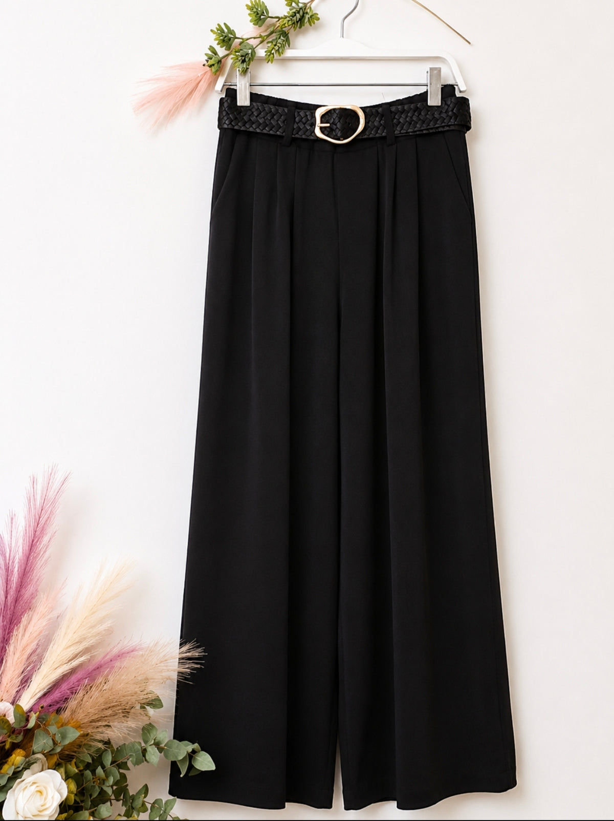 Pantalón cinturón negro