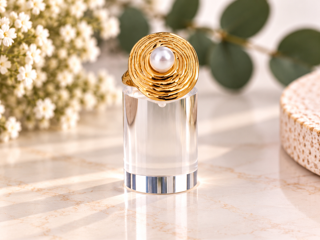 Anillo perla